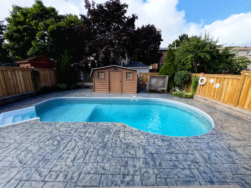 stamped concrete sealing